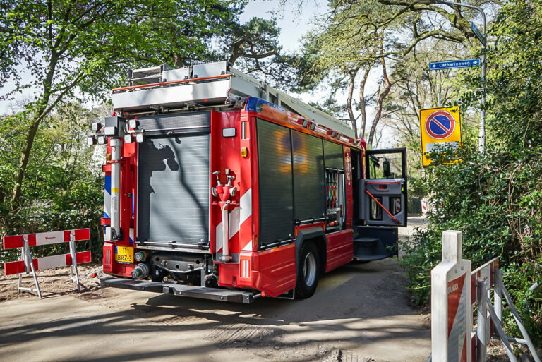 Gaslekkage op de Eleonoraweg, brandweer met spoed ter plekke